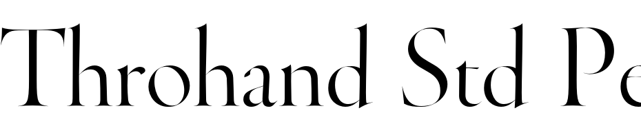 Throhand Std Pen Roman Font Download Free